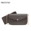 2 Pieces 2016 New Arrival Fashion Envelope Bag PU Leather Floral Print Composite Women Shoulder Bags Brand Women Gift famous brand luxury cowhide genuine leather day clutches women large capacity butterfly diamond cover shoulder envelope hand bag