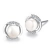 Maltia Высокое качество 925 серебряные серьги Pearl мотаться для женщин изящных ювелирных изделий