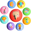 Фишер (Fisher Price) детские игрушки мяч мяч детей познавательное обучение цифровой Jiuhe Yi комплект (содержащий девять мячей) F0907 фишер fisher price игрушки животных познание детские игрушки мяч мяч мяч детские погремушки f0807