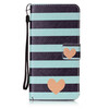 Blue Stripes Дизайн PU кожа флип Обложка Кошелек для карты памяти чехол для Apple iPhone 7 Plus карты памяти