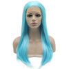 Iwona Synthetic Hair Lace Front Long Stright Light Blue Wig iwona synthetic hair lace front should straight light blue wig