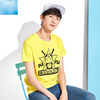 Семировая футболка Мужская подростковая студия Doraemon Cat Print T-Shirt 12216001063 Лимонный желтый S семировая футболка мужская подростковая студия doraemon cat print t shirt 12216001063 лимонный желтый s