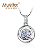 Mymiss Swarovski циркон короткий параграф ожерелье ключицы цепи женщина 925 серебряные подвески циркуляционный