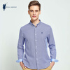 POLO SPORT рубашка плед рубашка с длинным рукавом Slim fashion wave мужская нижняя рубашка 71LA15506 синий L рубашка