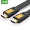 Зеленый совместный кабель (UGREEN) HDMI 4K HDMI кабель HD видео кабель 2,0 3D тонкая линия кабель ноутбук / TV / монитор / проектор 1,5 м Черный 11198 кабель publicity hd580 hd600 hd650