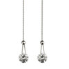Yoursfs @ Dangle Earrings with Long Chain Австрия Хрустальный подарок для ювелирных изделий (18-каратное розовое золото)