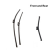 Wiper Blades for Volkswagen Scirocco 24&19 Fit Push Button Arms 2008 2009 2010 2011 2012 2013 2014 2015 wiper blades for volkswagen multivan 24