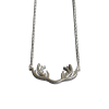 Luo Linglong original sterling silver necklace female elk antlers clavicle chain pendant jewelry necklace art personality birthday серьги art silver art silver mp002xw00kcb
