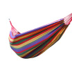 Gaga Lin JA-60 camping outdoor thickening canvas hammock leisure single hammock blue color bar