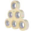 COMIX 6 packs 48mm 60y 549 meters wide transparent wideband tape office stationery JP4806-6