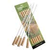 Barbecue family e-Rover barbecue accessories stainless steel outdoor barbecue grill barbecue needle meat string braid rubber wood to the barbecue barbecue tools supplies 12 loaded