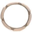 Che Zhi Wen Suede Series Car Steering Wheel Cover Beige