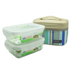 Lock & lock microwave oven lunch box glass set crisper LLG426S902