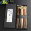 〖Follure〗5 Pairs Japanese Reusable Chopsticks Natural Beech Chopsticks Chinese Set Wood