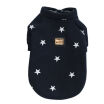 Mascota Suministros De Tela De Otoño E Invierno Perros Sudaderas Con Capucha Cálidas Pentagrama Patrón De Cinco Estrellas Cachorro Tela Linda Para Per