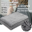 3PC Weighted Blanket Can Compress Help Sleep&Relieve Quilt Cover Bedding Bag 90cmx120cm120x180cm150x200cm