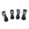 Nuevo 4 Unids  Set Al Aire Libre Impermeable Antideslizante Antimanchas Gato Gato Calcetines Botines Con Suela De Goma Protector De Pata Para Mascotas