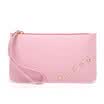 Nuevo patrón de calidad superior de cuero de LA PU Color puro Forma cuadrada superficie suave Cartera femenina Monedero Bolsa de regalo
