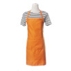 Pure Color Apron Home Kitchen Babero De Restaurante Con Bolsillo Feat Orange