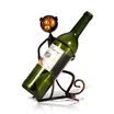 TOOARTS Escultura de metal Estante para vino con forma de mono Soporte para botellas de vino Artículos de decoración del hogar Artesanías