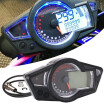 Indicador De Combustible De La Velocidad Del Odómetro De La Motocicleta 14000 RPM Universal Para 234 Cilindros LCD Velocímetro De Instrumentos De La M