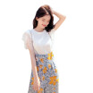 2020 Summer Lace Shirt Womens Sleeveless Ice Silk Slim Was Thin T-shirt Sweet Top