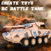 Create Toys 8021 RC Battle Tank Car Remote Control RC Toy for Kids Boys Christmas Gift