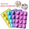 12 Cavidades DIY Huevo De Pascua Pastel De Silicona Fondant Molde Chocolate Molde Para Hornear Herramientas