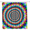 Vertigo Polyester Shower Curtain Bathroom Curtain High Definition 3D Printing Water-Proof