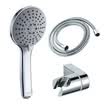 Belle DS0110 accesorios de cabezal de ducha manual para ducha de cinco velocidades booster conjunto de base de manguera de agua caliente