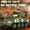 Create Toys 8021 RC Battle Tank Car Remote Control RC Toy for Kids Boys Christmas Gift