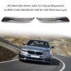 LED Luces De Marcador Laterales Negras Reparación De Señales De Giro Para BMW M E82 E88 E60 E61 E90 E91 E92 E93 Luz Amarilla