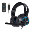 Wolf Bowang NUBWO N11 Headphones Head-mounted 71-channel computer esports game headsets eat chicken Jedi to survive black&blue