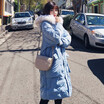 2018 new winter cotton-padded jacket womens Korean version of the loose long style cotton-padded winter coat down