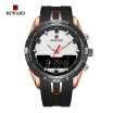 REWARD 63095 Male Quartz Digital Movt Watch Silicone Strap Fashion Wristwatch