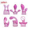 Leten Sex Toys 6 Attachments for Woman AV Massager Vibrator Cap Magic Wand G-Spot Stimulating Massager Sleeves Adult Sex Product