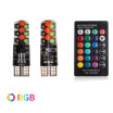 Automobile small bulb width lamp RGB colorful flashing light multiple modes led atmosphere lamp