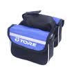 Bolsa de cuadro de bicicleta Bolsa doble Ciclismo para teléfono celular Parte delantera superior Bolsas de viaje para bicicletas Accesorios Rojo