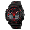 SKMEI 1270 Hombres Pantalla Dual Time Cronómetro Alarma Deportes Moda Hombre Reloj Digital De Cuarzo