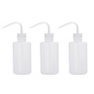 3pcs 250ml Tattoo Wash Bottle Plastic Green Soap Squeeze Bottle Flower Watering Can Kit Curved Nozzle Tattooing Cleaning Tool