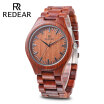 REDEAR SJ1448 Reloj De Pulsera De Cuarzo De Madera Para Hombres Reloj De Madera De Cuarzo Reloj De Madera