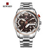 REWARD 63080 Men Waterproof Quartz Watch Calendar Chronograph