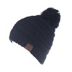 Children Warm Winter Wool Knit Beanie Fur Pom Bobble Beret Hat Crochet Ski Cap