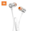 JBL T290 35mm Wired In-ear Headphones Stereo Music Headset Dynamic Bass Earphone One Button Remote Hands-free with Microphone Sil