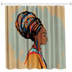 The Watercolour Woman Polyester Shower Curtain Bathroom Curtain High Definition 3D Printing Water-Proof