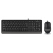 Shuangfeiyan A4TECH F1010 ultra-thin fashion keyboard&mouse wired set office home laptop keyboard&mouse set hollow gray