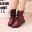 new childrens boots boys girls Martin boots student England style shoes teenage fashion boot for kids
