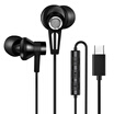 Vatican Sino typec headphones for millet 96X8semix3Huawei P20mate10Pro20pro type-c in-ear metal Hifi headphones S5 black