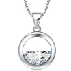 Fashion Jewelry Necklace Pendants Cubic Zirconia Women Female Ladies Classic Anniversary Gift W9