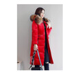 Winter 2018 new down cotton jacket womens velvet large fur collar long size thick cotton jacket